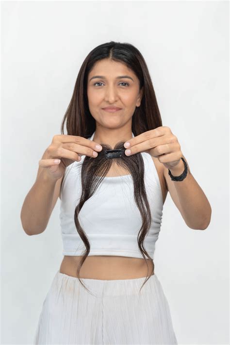 1 Clip Hairline Topper – Dark Brown – HairJoy