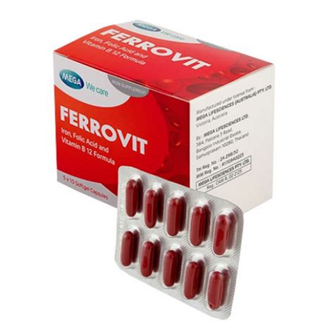 FERROVIT Iron, Folic Acid and Vitamin B12 Formula India | Ubuy