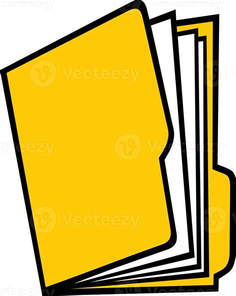 Open Manila Folder with Paper 12637721 PNG
