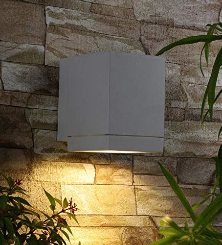 ELIANTE Metal Led Outdoor Wall Light Silver for Living Room, Bedroom,