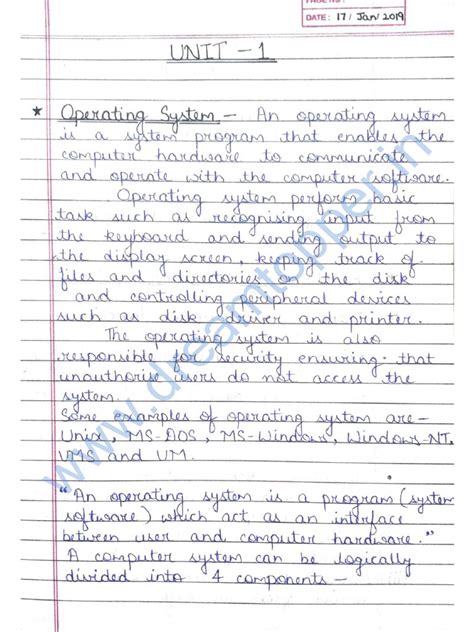 Operating System Unit 1 的图像结果