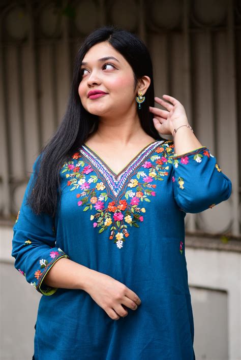 Traditional Long Cotton Kurtas & Tops for Women | Chicly – chicly