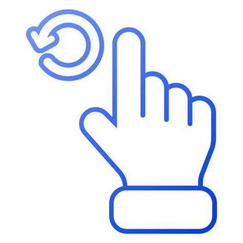 Rotate left - Free gestures icons