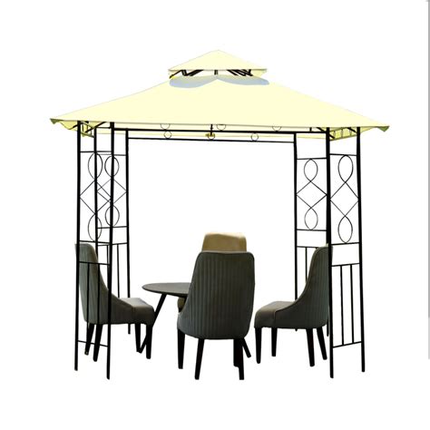 8 x 8 Ft Charlotte Patio Waterproof Gazebo Pergola Outdoor Tents with ...