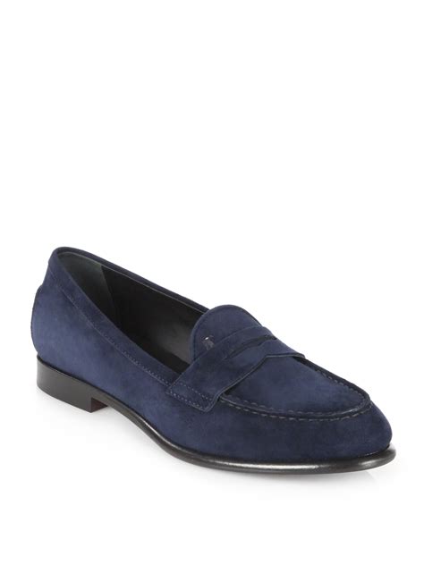 Navy Suede Loafers Women's at Kristy Breeden blog