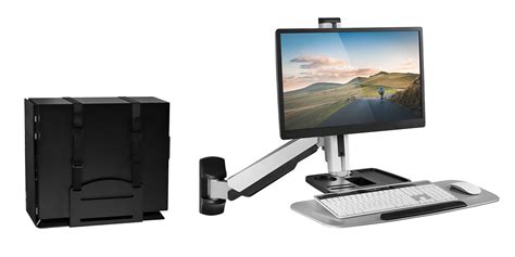 Buy Mount-It! Standing Computer Work Station with Articulating Monitor ...