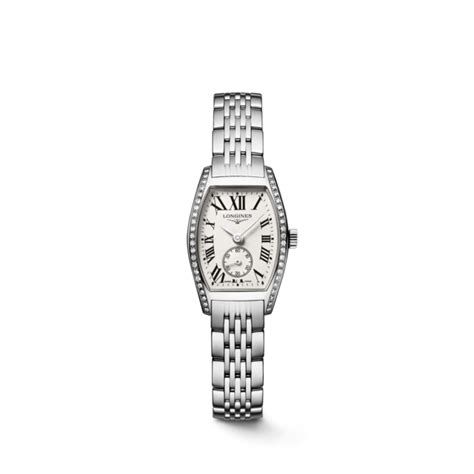 LONGINES EVIDENZA Quartz, Stainless Steel, Silver Dial, Bracelet Watch ...