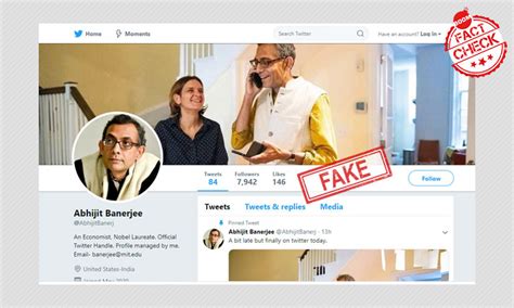 'Imposter': Abhijit Banerjee On Fake Twitter Account Made In His Name ...