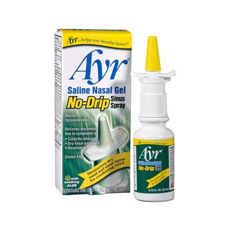 Ayr Saline Nasal Gel - No Drip .75 oz Gel - Walmart.com