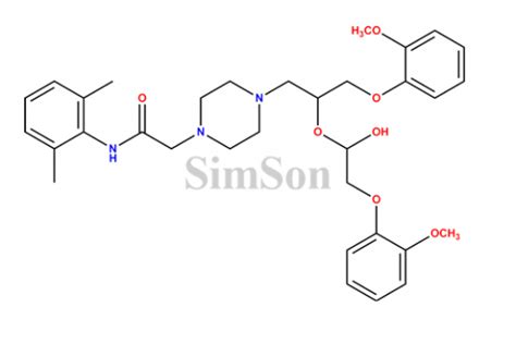 Ranolazine O-alkylated | CAS No- NA | Simson Pharma Limited