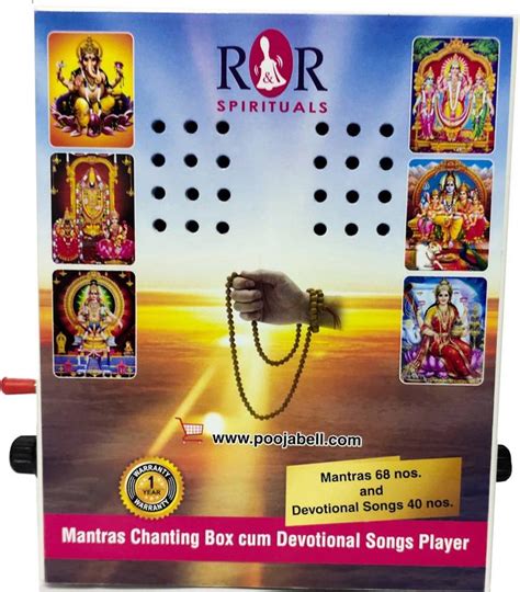 R&R Spirituals Mantra Chanting Box Cum Devotional Songs Player Prayer ...