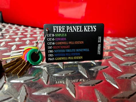 Fire Panel Keys – Fitz Wright