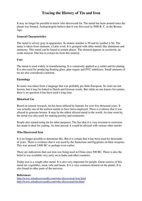 Calaméo - The History of Tin And Iron