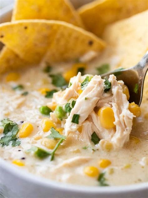 Creamy Crockpot White Chicken Chili