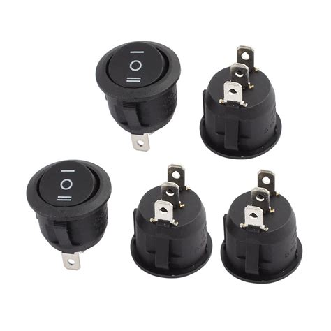 uxcell Rocker Switch, Self-Locking AC 5A/250V, 10A/125V, On-Off, 3 ...