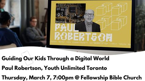 Screen Use Parenting Seminar - Paul Robertson, 150 Hamilton Road , New ...