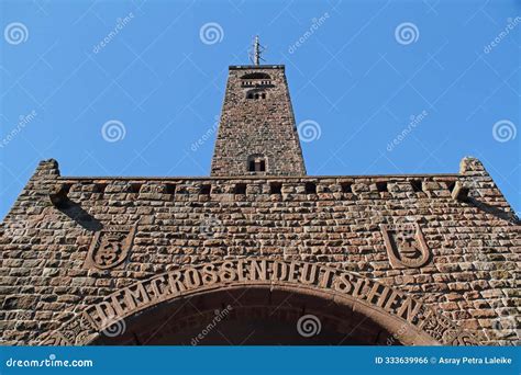 Bismarck Tower on the Peterskopf Near Kallstadt, Rhineland-Palatinate ...