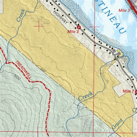 Juneau Area Trails Guide - Douglas Island to Downtown Juneau Inset Map by US Forest Service R10 ...