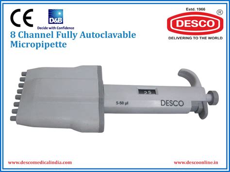 8 Channel Fully Autoclavable Micropipette| Manufacturer, Exporter ...