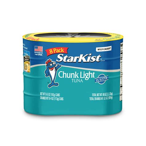 StarKist Chunk Light Tuna in Water, 5 oz, 8 Cans - Walmart.com