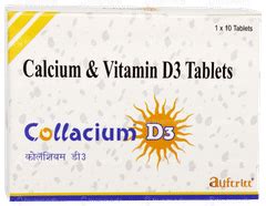 Collacium D3 Tablet10 - Uses, Side Effects, Dosage, Price | Truemeds