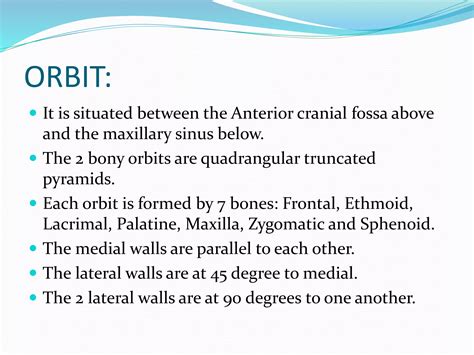 Anatomy of orbit | PPT