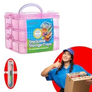 RUSHIL WERE 18 Grid Square Storage Box | 15 x 15 x 13 cm | Free 1 Cable ...