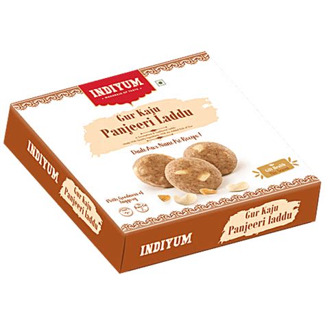 Buy Indiyum Gur Kaju Panjeeri Laddu - With Goodness Of Jaggery Online ...