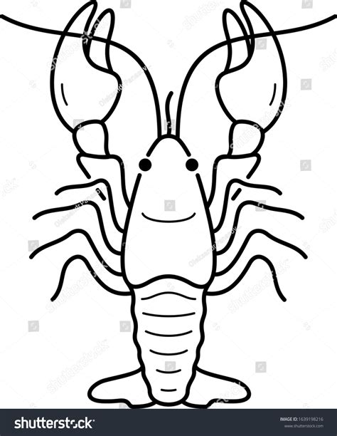 Crawfish Clip Art Black And White