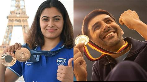 Paris Olympics 2024: Winner Manu Bhaker hails Kartik Aaryan’s ...