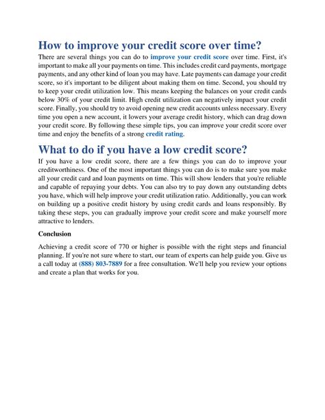 PPT - 770 Credit Score: Get the best credit score possible PowerPoint ...