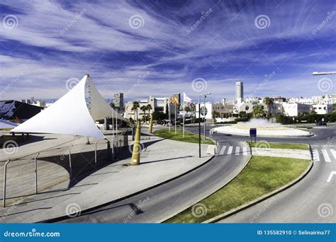 Roads and Roundabout in the Form of a Fountain, Modern Architecture of ...