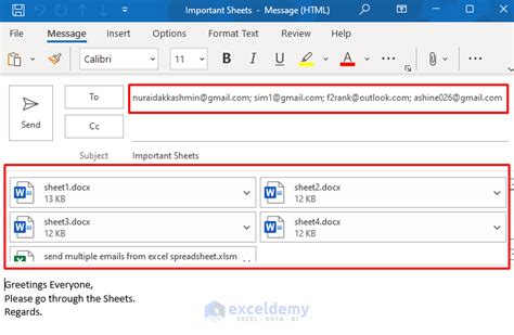Image result for How to Send Multiple Emails Using Excel