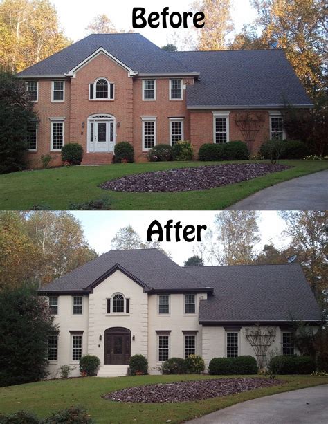 house exterior brick paint color ideas