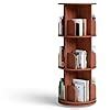 Rocco 360° Rotating Bookshelf (Teak Brown, 3-Tier) : Amazon.in: Home ...