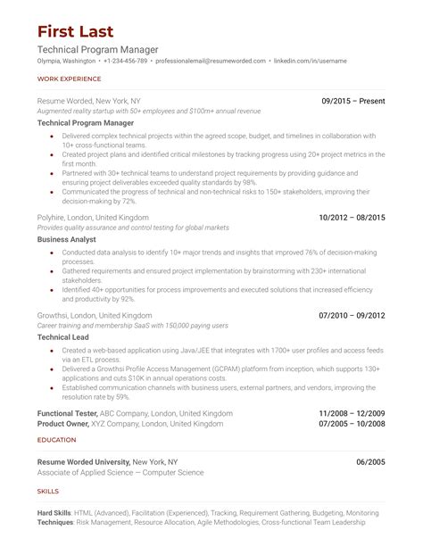 Image result for Program Manager Resume Examples