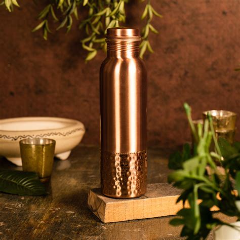 Buy Two Tone Copper Bottle Online in India - Mypoojabox.in