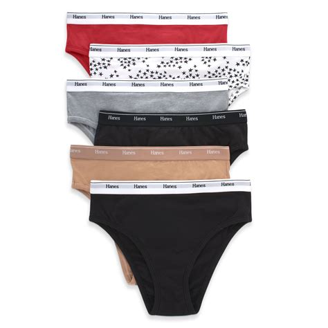 Hanes Women's Originals Hi-Leg Panties, Breathable Stretch Cotton ...