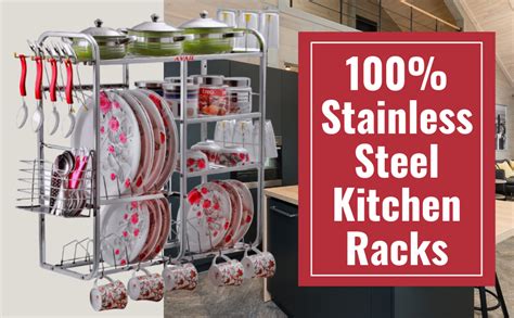 AVAIL Stainless Steel 24x24 Inch Wall Mount Dish Rack/Plate Cutlery ...