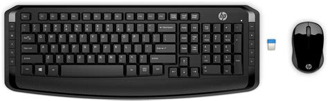 Buy HP 300 Black 2.4 GHz USB Wireless Keyboard & Wireless Mouse Combo ...