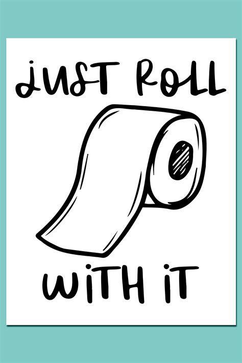 Free Funny Printable Bathroom Signs: 15 Wall Art Options