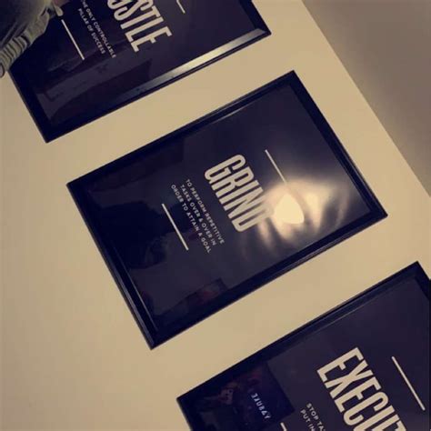 Buy Hustle Grind Execute Print Set, Motivational Office Decor ...