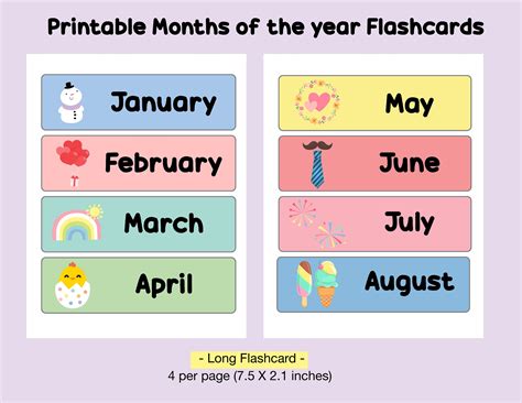 Months In English Flashcards at Manuel Blount blog