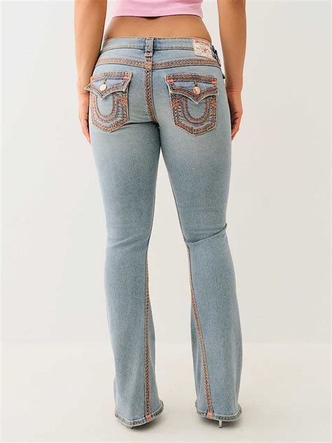 JOEY LOW RISE SUPER QT FLAP FLARE JEAN - Peak Spot | True Religion