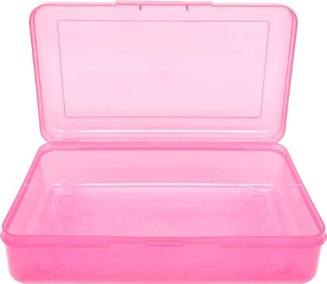 Buy Ykimok Large Capacity Clear Pencil Box, Pencil Case, Plastic Pencil ...