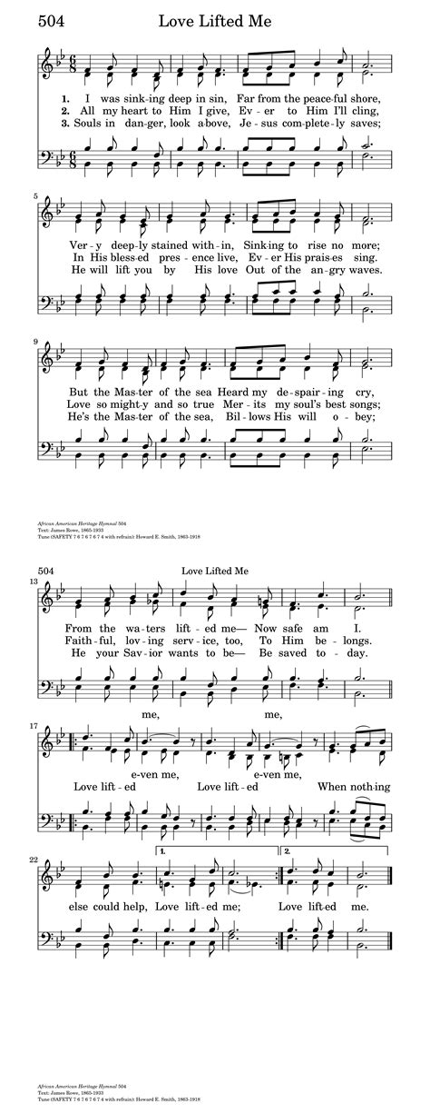 Love Lifted Me | Hymnary.org