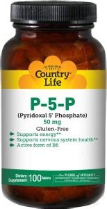 Country Life P-5-P (Pyridoxal 5 Phosphate) 50 mg 100 Tablets Price in ...