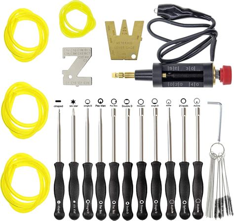 11 PCS Carburetor Adjusting Kit with ZT-1 500-13 Metering Lever Tool for Homelite STIHL, Poulan ...