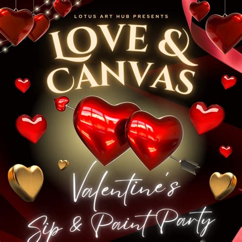 Sip & Paint Party - Love and Canvas, Valentines Edition, Twydall ...