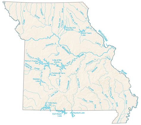 Missouri River On World Map